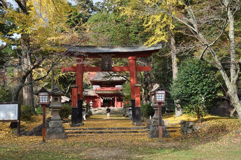 foto_20111112_1446_02.jpg - [de]Eingang zum Washibara Hachiman-gu Schrein mit schönem Herbstlaub.[en]Entrance to the Washibara Hachiman-gu shrine with nice autumn leafs.